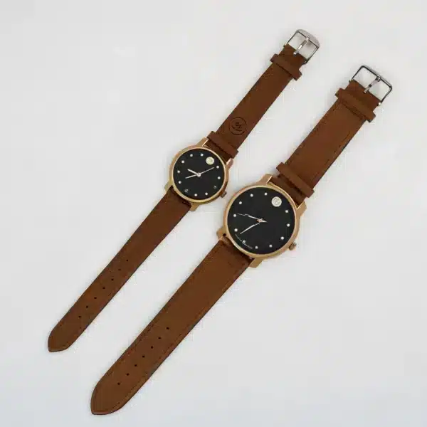 Couple Watches Brown  2Pcs/Set Matching – Timeless Love Watches for Him & Her