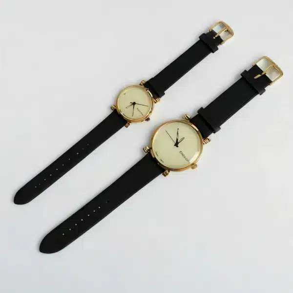 MSETA Stylish Matching Couple Watches | SL28 Quartz Movement with Date Function | Elegant Pair of Watches for Couples