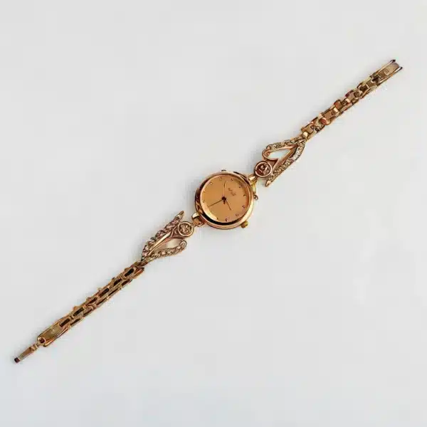 Diamond Touch  Watch with Steel Chain and Diamonds | Luxury Ladies Watch for Women & Girls