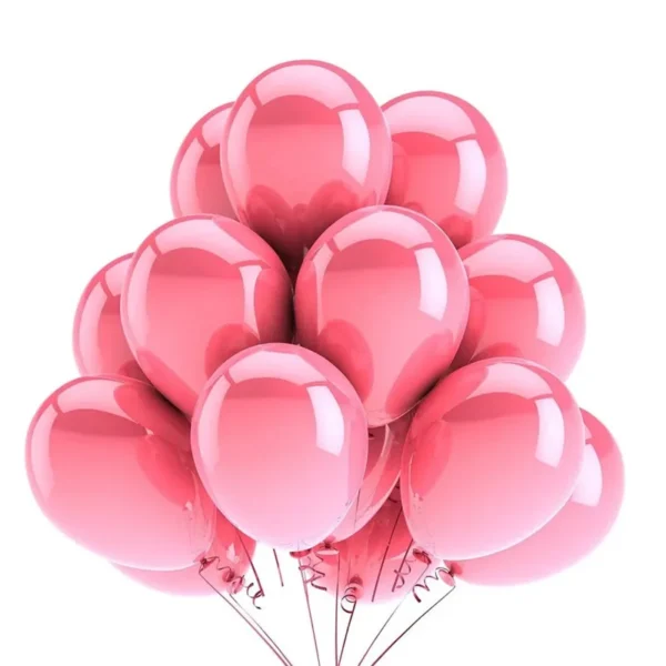 Pink Latex Party Balloons – Pack of 25/50 for Baby Showers, Birthdays, and Celebrations