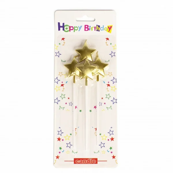 Star-Shaped Birthday Candle – Perfect Cake Decoration